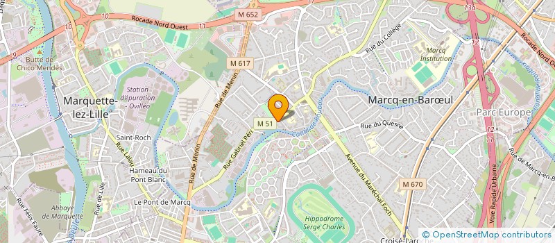 localisation de l'entreprise SOCIETE CIVILE IMMOBILIERE DES NEGOCIANTS à MARCQ-EN-BARŒUL
