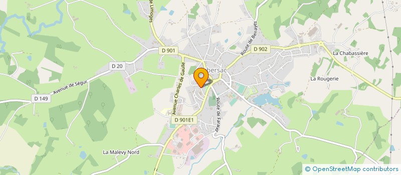 localisation de l'entreprise SOCIETE CIVILE IMMOBILIERE DES NOTAIRES ASSOCIES UZERCHE MASSERET LUBERSAC  LUBERSAC