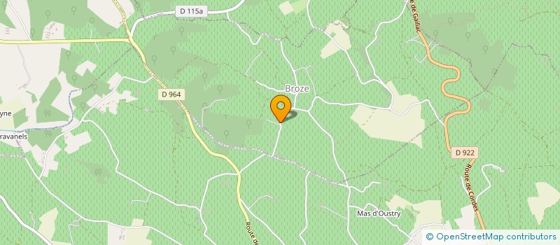 localisation de l'entreprise SOCIETE CIVILE IMMOBILIERE DES OLIVIERS  BROZE