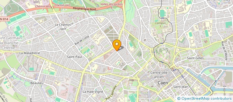 localisation de l'entreprise SOCIETE CIVILE IMMOBILIERE DES PEIGNES à CAEN