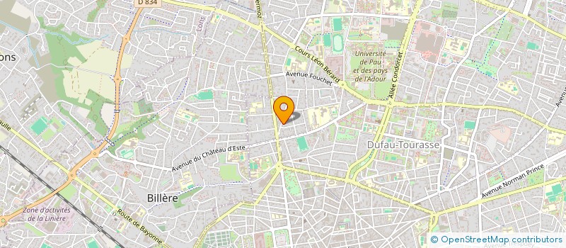 localisation de l'entreprise SOCIETE CIVILE IMMOBILIERE DES PEUPLIERS à PAU