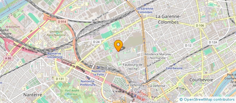 localisation de l'entreprise SOCIETE CIVILE IMMOBILIERE DES PEUPLIERS  NANTERRE