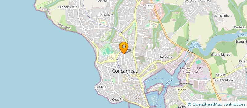 localisation de l'entreprise SOCIETE CIVILE IMMOBILIERE DES RIVAGES  CONCARNEAU