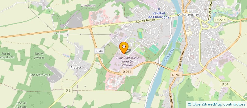 localisation de l'entreprise SOCIETE CIVILE IMMOBILIERE DES ROCS  SCI DES ROCS  CHAUVIGNY