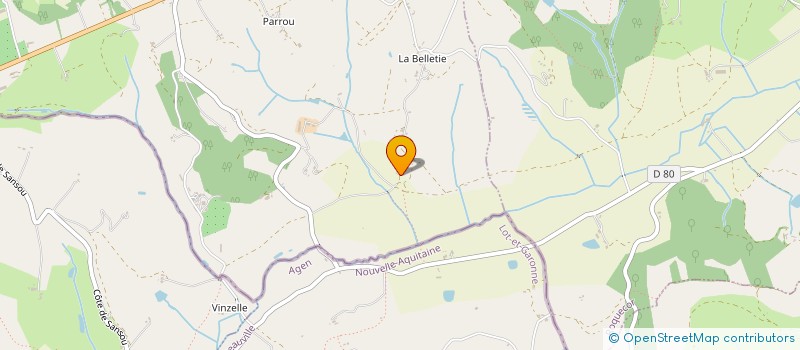 localisation de l'entreprise SOCIETE CIVILE IMMOBILIERE DES ROSSIGNOLS  BELVEZE