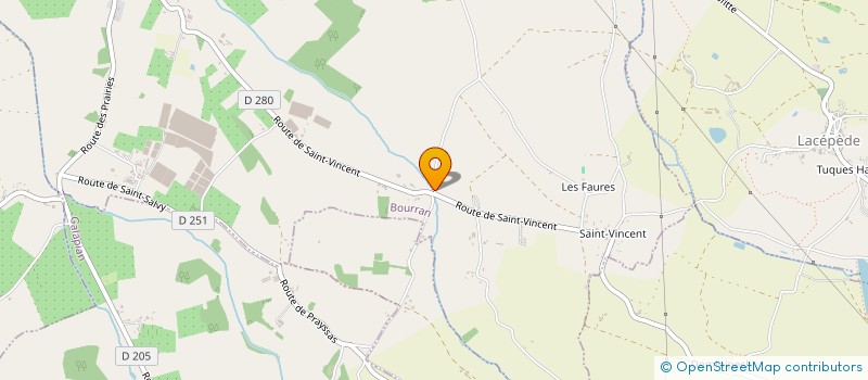 localisation de l'entreprise SOCIETE CIVILE IMMOBILIERE DES TEOULES  BOURRAN