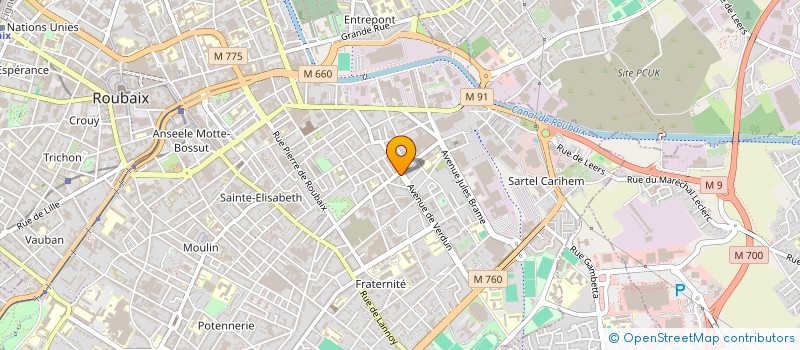 localisation de l'entreprise SOCIETE CIVILE IMMOBILIERE DES TROIS PONTS ABREGE SCI DES TROIS PONTS  ROUBAIX