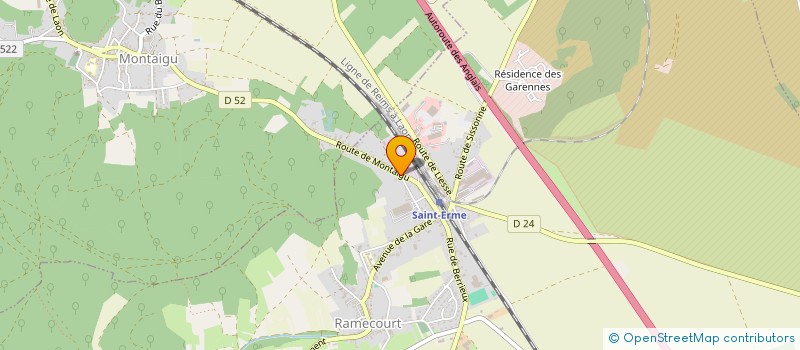 localisation de l'entreprise SOCIETE CIVILE IMMOBILIERE DES VIEUX MOULINS  - SCI DES VIEUX MOULINS  SAINT-ERME-OUTRE-ET-RAMECOURT