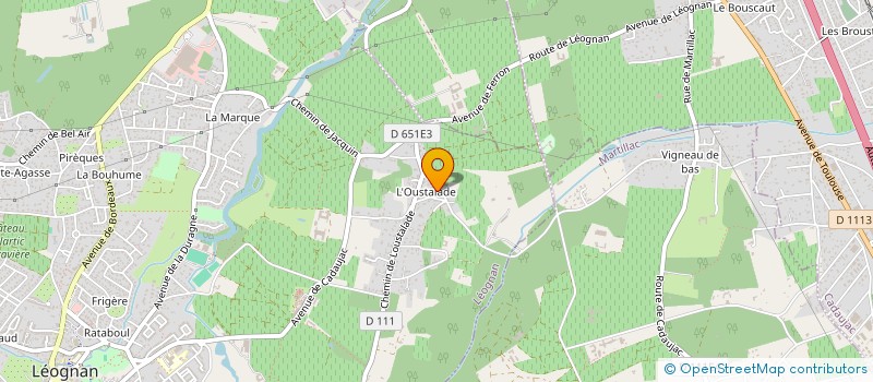 localisation de l'entreprise SOCIETE CIVILE IMMOBILIERE DES VIGNOBLES DU THIL  LEOGNAN