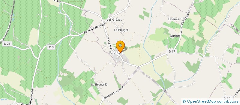 localisation de l'entreprise SOCIETE CIVILE IMMOBILIERE DESSERS  FAYSSAC