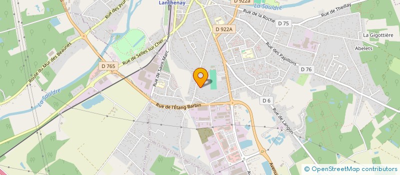 localisation de l'entreprise SOCIETE CIVILE IMMOBILIERE DEV  ROMORANTIN-LANTHENAY