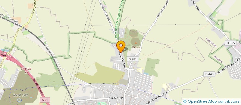 localisation de l'entreprise SOCIETE CIVILE IMMOBILIERE DIM DFF.  ESCAUDAIN