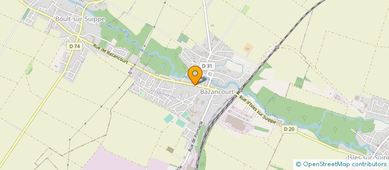 localisation de l'entreprise SOCIETE CIVILE IMMOBILIERE DIRA  BAZANCOURT