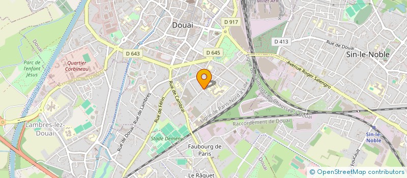 localisation de l'entreprise SOCIETE CIVILE IMMOBILIERE DITRACO  DOUAI