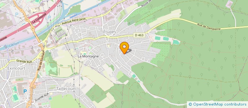 localisation de l'entreprise SOCIETE CIVILE IMMOBILIERE DLR  ETUPES