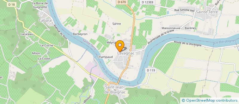 localisation de l'entreprise SOCIETE CIVILE IMMOBILIERE DMC  SAINTE-TERRE