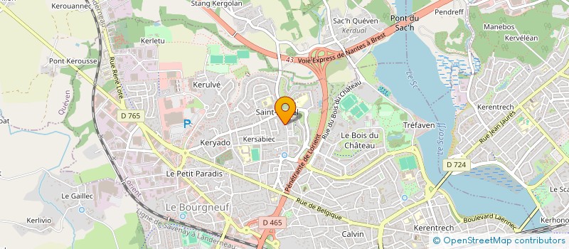 localisation de l'entreprise SOCIETE CIVILE IMMOBILIERE DML  LORIENT