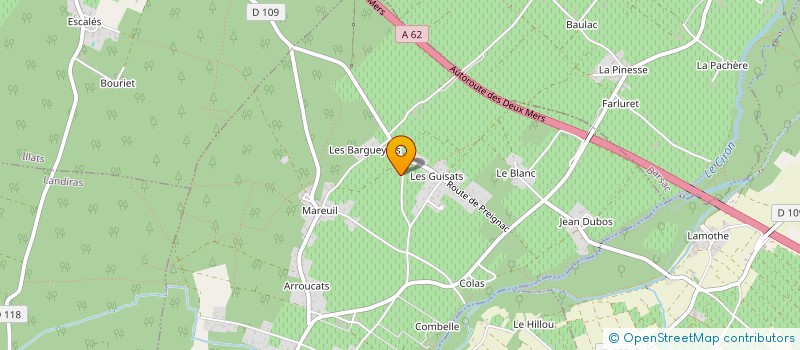 localisation de l'entreprise SOCIETE CIVILE IMMOBILIERE DOM & CO  PUJOLS-SUR-CIRON