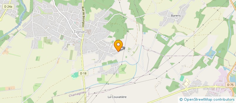 localisation de l'entreprise SOCIETE CIVILE IMMOBILIERE DOMAINE DE VAVRES  TIGNIEU-JAMEYZIEU