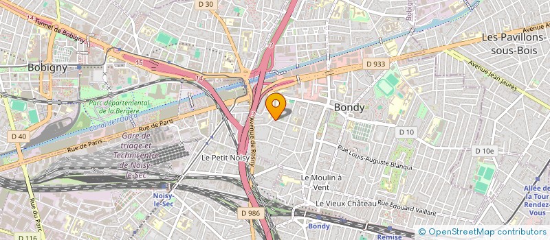 localisation de l'entreprise SOCIETE CIVILE IMMOBILIERE DOME-DI FABRIZIO  BONDY