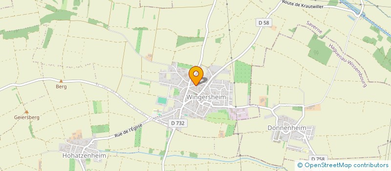 localisation de l'entreprise SOCIETE CIVILE IMMOBILIERE DP  WINGERSHEIM LES QUATRE BANS