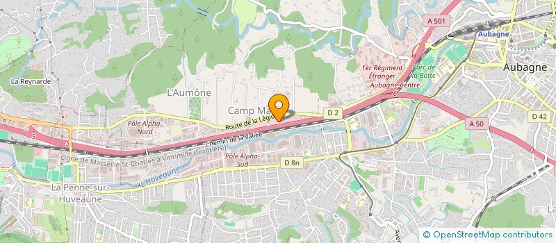 localisation de l'entreprise SOCIETE CIVILE IMMOBILIERE DRAGON 1 à AUBAGNE