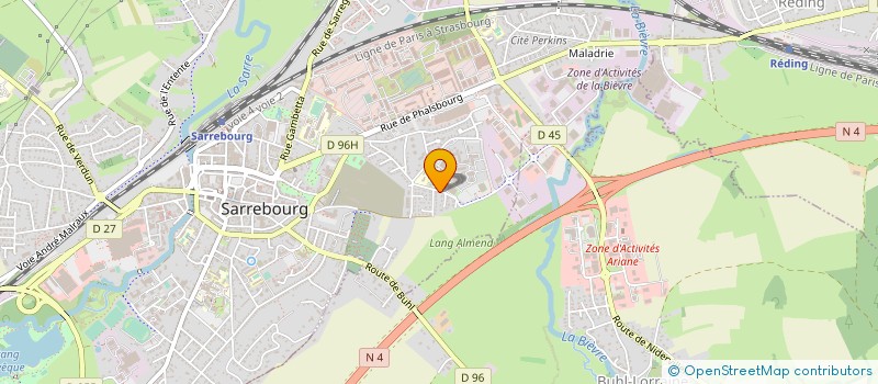 localisation de l'entreprise SOCIETE CIVILE IMMOBILIERE DRIMO à SARREBOURG