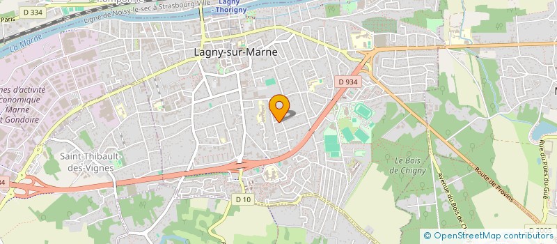 localisation de l'entreprise SOCIETE CIVILE IMMOBILIERE DRPA  LAGNY-SUR-MARNE