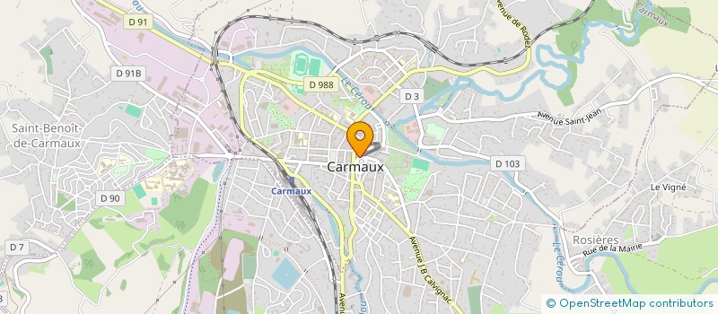 localisation de l'entreprise SOCIETE CIVILE IMMOBILIERE DU 1 PLACE GAMBETTA à CARMAUX