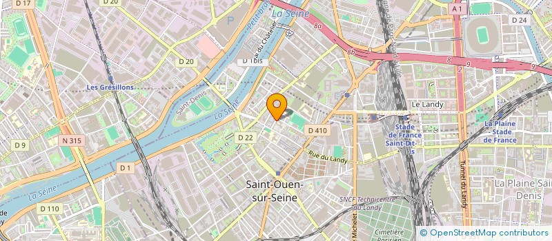 localisation de l'entreprise SOCIETE CIVILE IMMOBILIERE DU 15 RUE BEAUVAU à SAINT-OUEN-SUR-SEINE