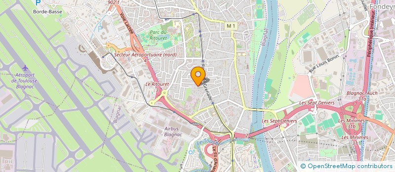 localisation de l'entreprise SOCIETE CIVILE IMMOBILIERE DU 2 RUE MERCADAL  BLAGNAC