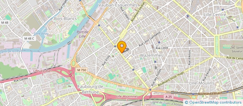 localisation de l'entreprise SOCIETE CIVILE IMMOBILIERE DU 27 BOULEVARD MONTEBELLO à LILLE