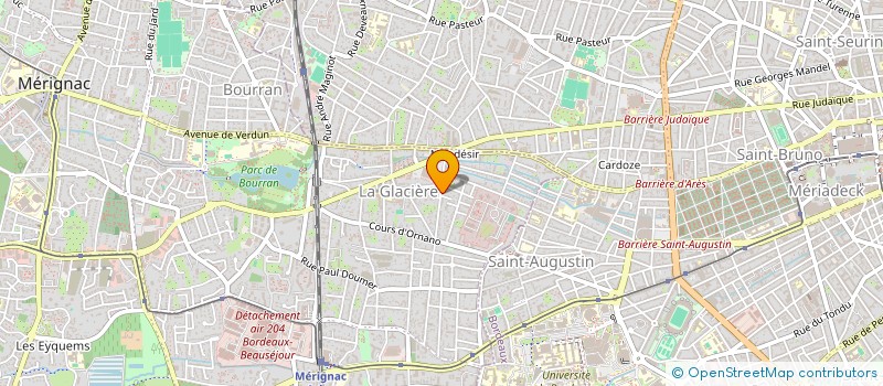 localisation de l'entreprise SOCIETE CIVILE IMMOBILIERE DU 36 AVENUE MARECHAL GALLIENI  MERIGNAC