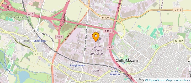localisation de l'entreprise SOCIETE CIVILE IMMOBILIERE DU 5 AVENUE ARAGO à CHILLY-MAZARIN