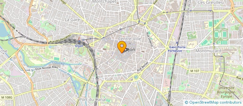 localisation de l'entreprise SOCIETE CIVILE IMMOBILIERE DU 52 RUE DE LA RUE DU BOURG à DIJON