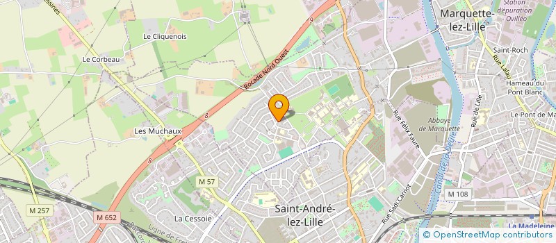 localisation de l'entreprise SOCIETE CIVILE IMMOBILIERE DU 90 FAUBOURG DES POSTES  MARQUETTE-LEZ-LILLE