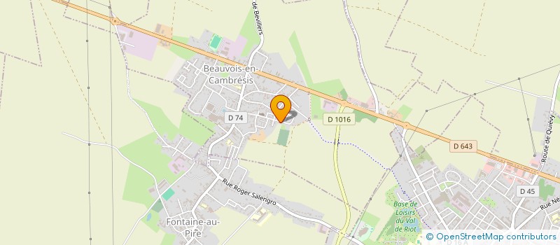 localisation de l'entreprise SOCIETE CIVILE IMMOBILIERE DU BEAU CHEMIN  BEAUVOIS-EN-CAMBRESIS