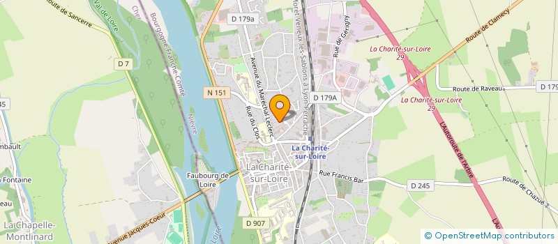 localisation de l'entreprise SOCIETE CIVILE IMMOBILIERE DU BEL AIR  LA CHARITE SUR LOIRE