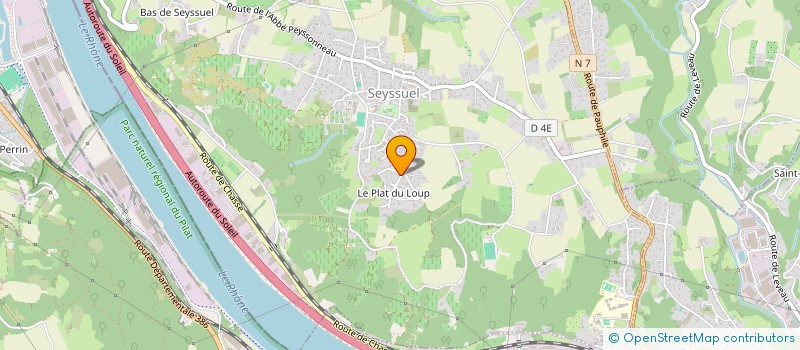 localisation de l'entreprise SOCIETE CIVILE IMMOBILIERE DU BELVEDERE  SEYSSUEL