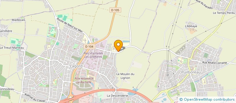 localisation de l'entreprise SOCIETE CIVILE IMMOBILIERE DU BOIS D'HURE  LAGORD