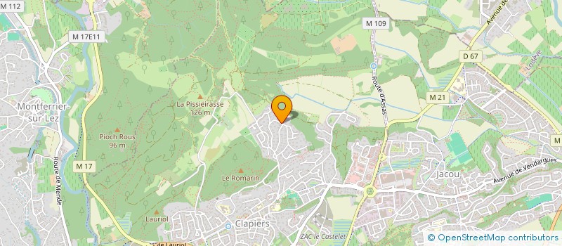 localisation de l'entreprise SOCIETE CIVILE IMMOBILIERE DU BOIS DU PRIEUR  CLAPIERS