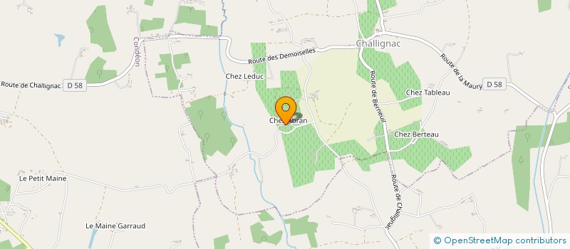 localisation de l'entreprise SOCIETE CIVILE IMMOBILIERE DU BON REPOS à CHALLIGNAC