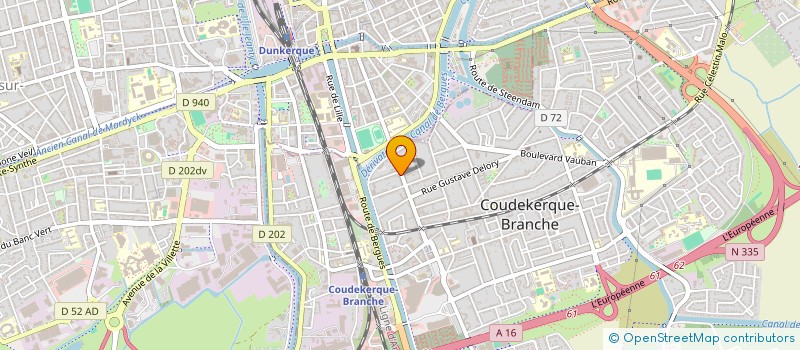 localisation de l'entreprise SOCIETE CIVILE IMMOBILIERE DU BOULEVARD JEAN JAURES  COUDEKERQUE-BRANCHE