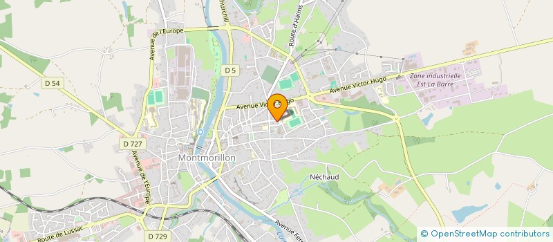 localisation de l'entreprise SOCIETE CIVILE IMMOBILIERE DU CEDRE CLANGUI  MONTMORILLON