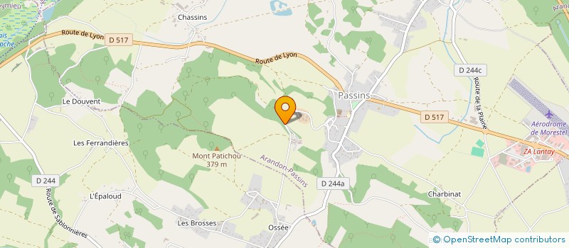 localisation de l'entreprise SOCIETE CIVILE IMMOBILIERE DU CHATEAU DE MONTOLIVET  ARANDON-PASSINS