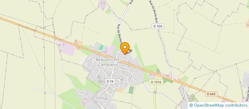 localisation de l'entreprise SOCIETE CIVILE IMMOBILIERE DU CHATILLON  BEAUVOIS-EN-CAMBRESIS