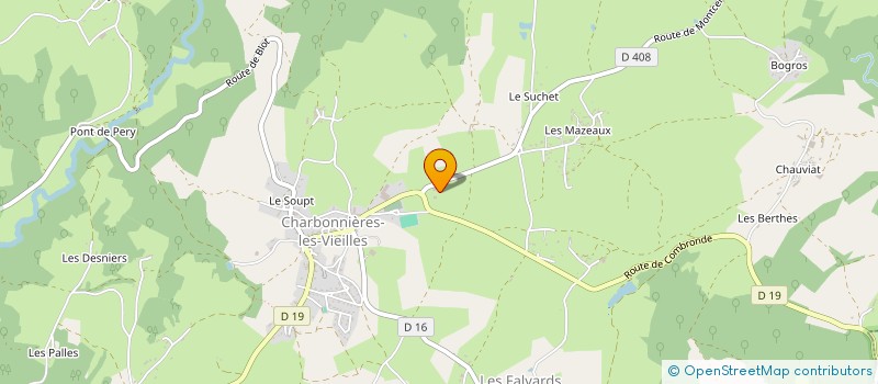 localisation de l'entreprise SOCIETE CIVILE IMMOBILIERE DU CHAUDRON  CHARBONNIERES-LES-VIEILLES