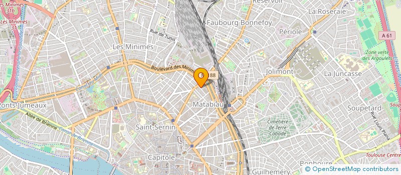 localisation de l'entreprise SOCIETE CIVILE IMMOBILIERE DU CHEMIN DE L'EVEQUE  TOULOUSE