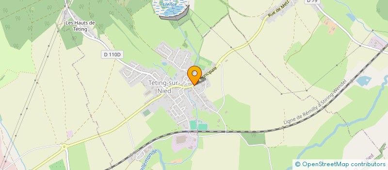 localisation de l'entreprise SOCIETE CIVILE IMMOBILIERE DU CHENE  TETING-SUR-NIED