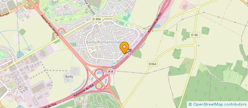 localisation de l'entreprise SOCIETE CIVILE IMMOBILIERE DU CHENE  BAILLY-ROMAINVILLIERS